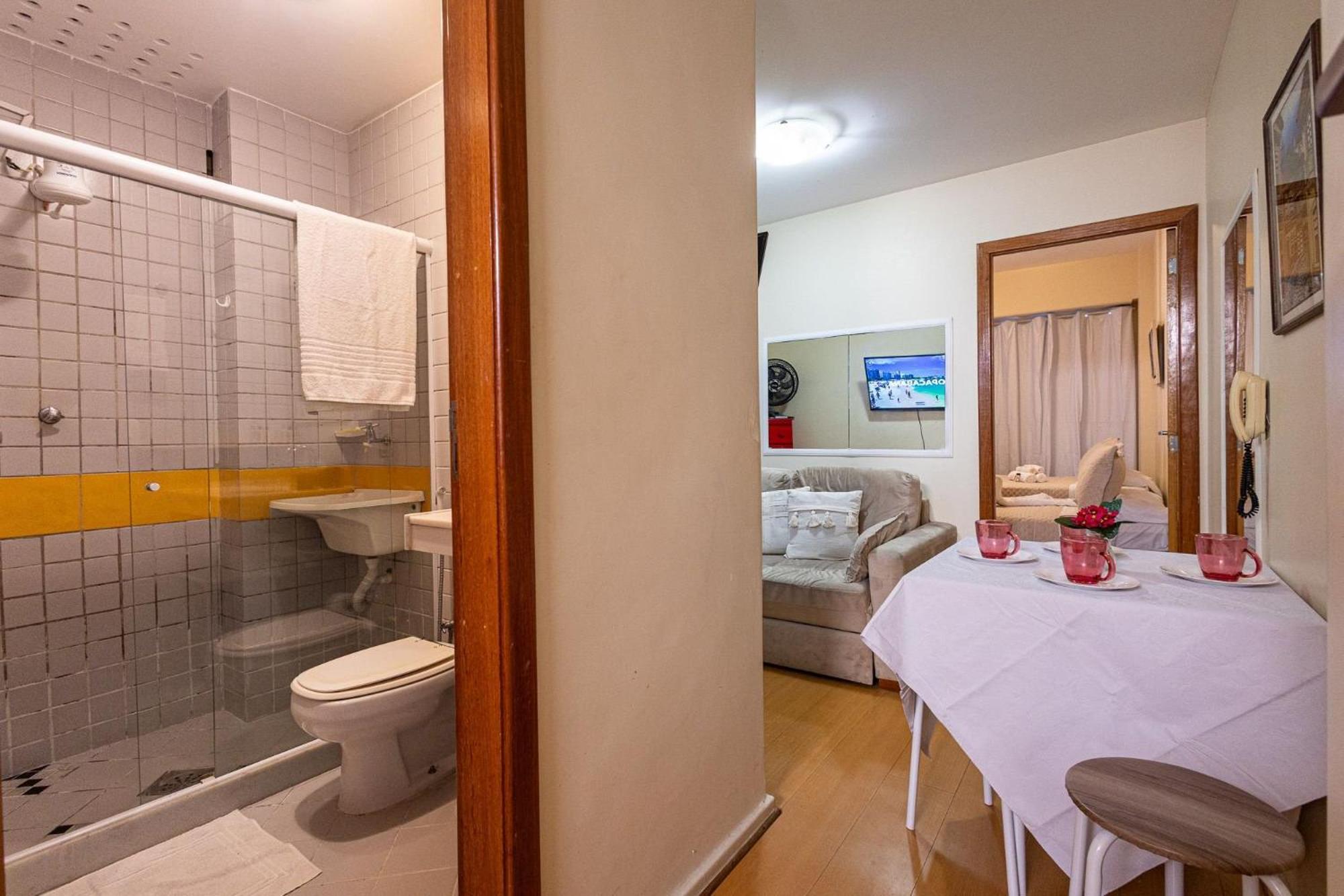 Apartamento Copacabana 200M Da Praia - Wifi Gratis - Cp5 ริโอเดจาเนโร ภายนอก รูปภาพ
